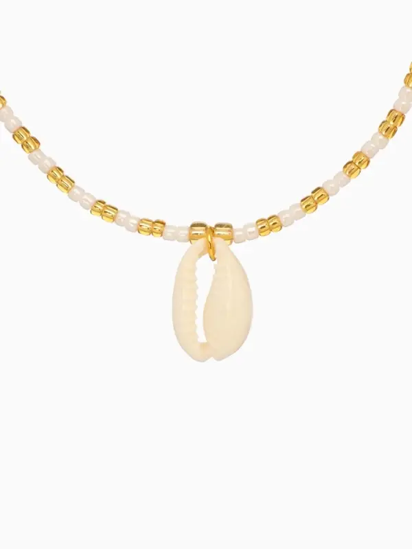 Браслет "Виколия" длина 16 см, цв. белый, золотистый