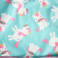 Нагрудник-рубашка для кормления &laquo;Единороги&raquo; непромокаемый на липучке, с карманом