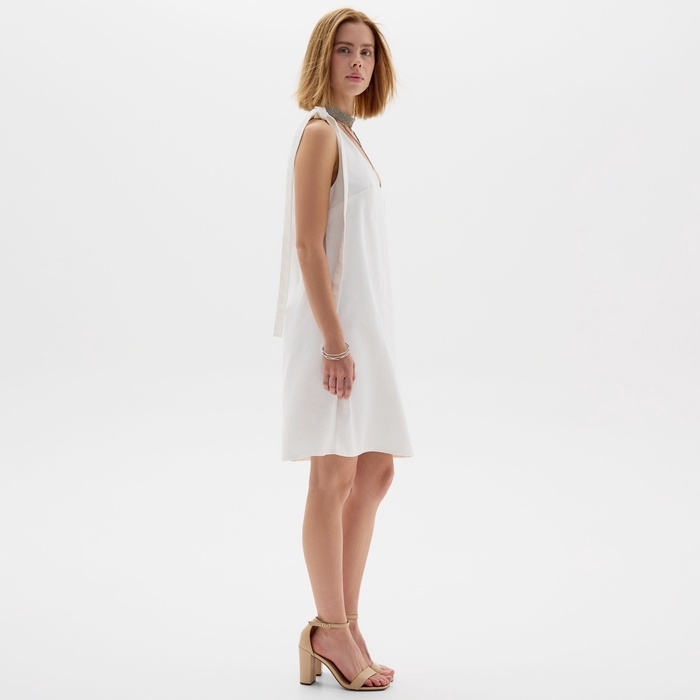 Платье женское MINAKU: Jeans Collection цвет молочный, размер 46 Платье женское MINAKU: Jeans Collection цвет молочный, размер 46