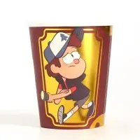 Стакан одноразовый бумажный с тиснением, 250 мл, Гравити Фолз