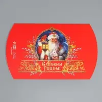 Коробка новогодняя складная фигурная &laquo;С Новым годом&raquo;, Дед Мороз, 19 х 14 х 4 см