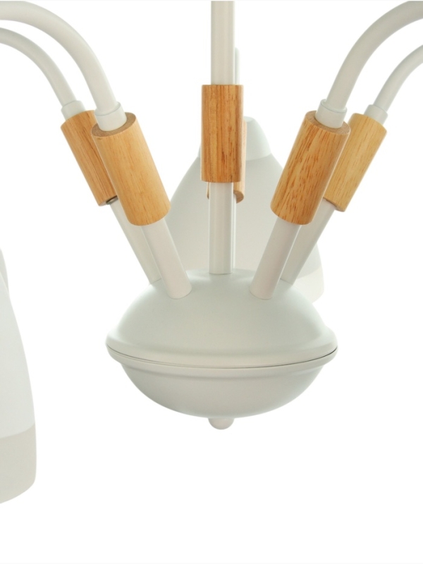 Люстра "Нельсен" 5хЕ27 40Вт белый 57х57х25 см