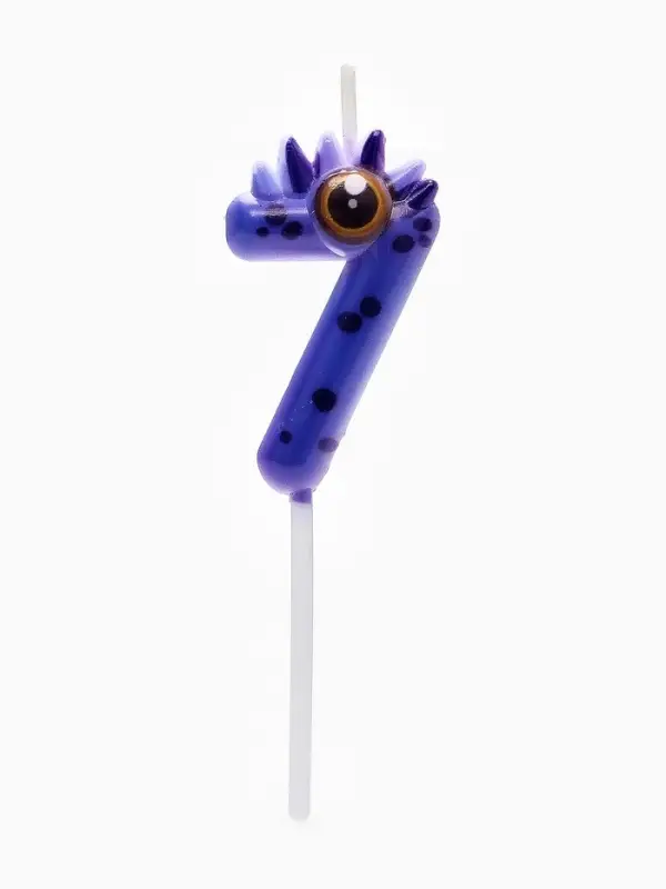 Свеча для торта цифра 7 &laquo;Зверюшки&raquo;, 5 см