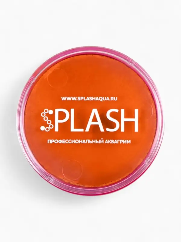 Аквагрим  в шайбе , регулярный, оранжевый, 32 гр.