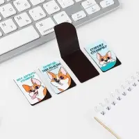Закладки магнитные для книг, 4 шт &laquo;Собачка&raquo;