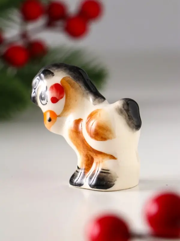 Сувенир Жеребенок Пупс Саша, 5х5 см, гжель, цвет