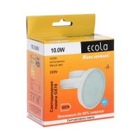 Лампа светодиодная Ecola, GX70, 10 Вт, 4200 K, 111х42 мм, дневной белый, матовое стекло Лампа светодиодная Ecola, GX70, 10 Вт, 4200 K, 111х42 мм, дневной белый, матовое стекло