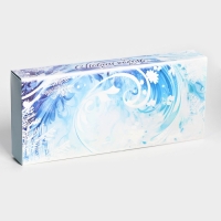 Новый год. Коробка под 10 конфет "Метель", 9,8 х 22 х 3,5 см, кондитерская упаковка Новый год. Коробка под 10 конфет "Метель", 9,8 х 22 х 3,5 см, кондитерская упаковка