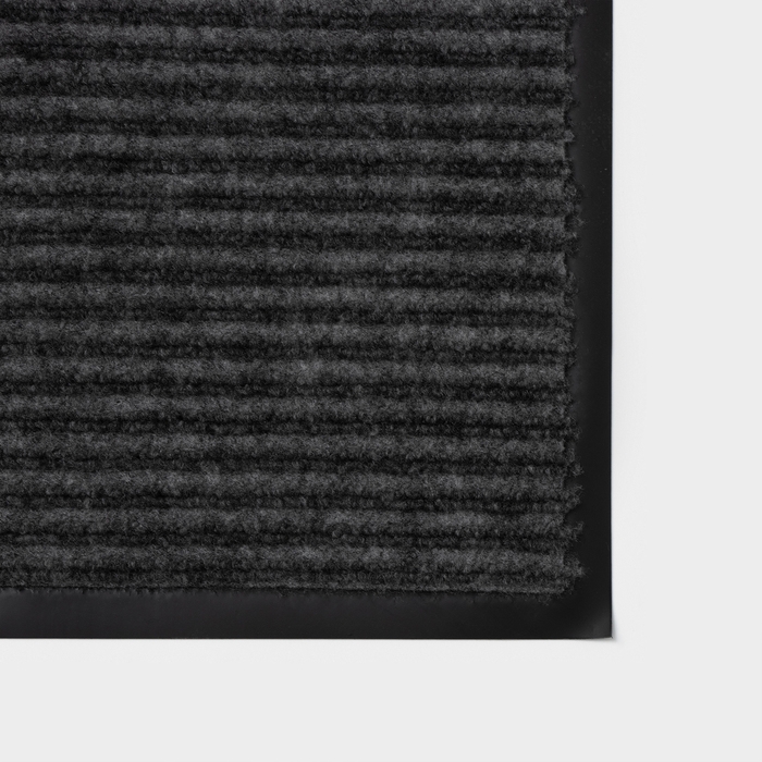 Коврик придверный влаговпитывающий, ребристый, &laquo;Стандарт&raquo;, 40&times;60 см, серый