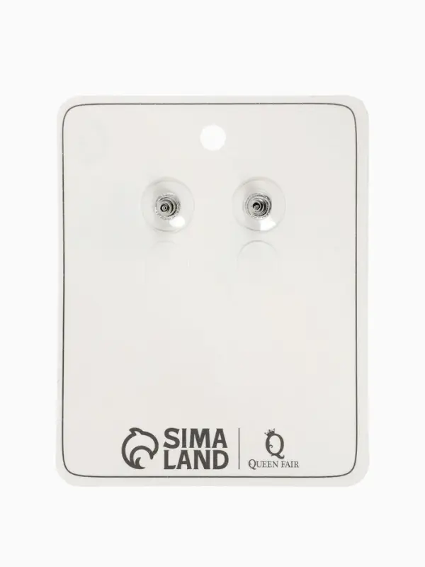 Серьги "Феерверк", цвет белый в серебре