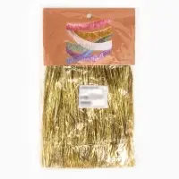 Гирлянда "Бахрома" 2 м золотая