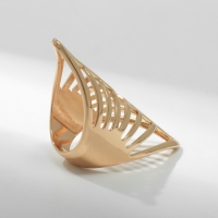 Кольцо металл &laquo;Тренд&raquo; пики, цвет золото, размер 17