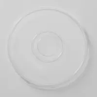 Крышка одноразовая к менажнице, пластик, d=26 см, круглая, прозрачная