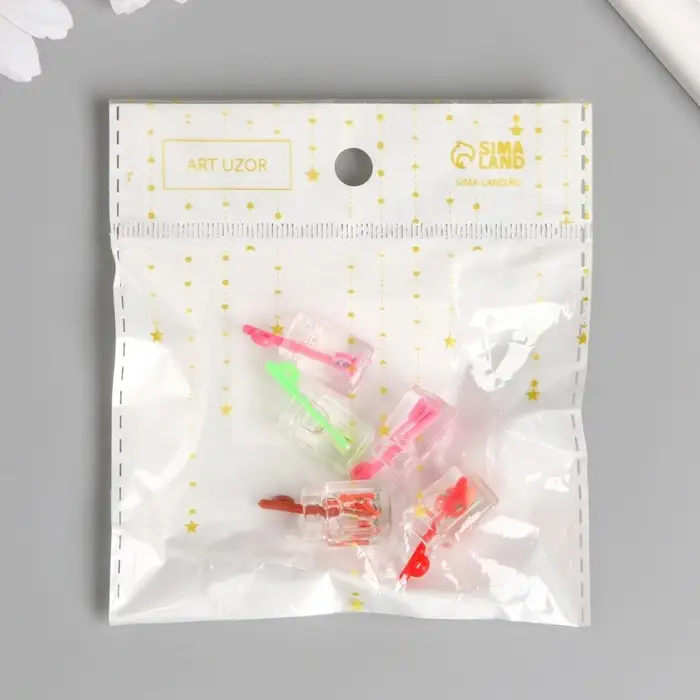 Декор для творчества пластик "Лимонад в банке" МИКС 1,1х1,1х2,5 см