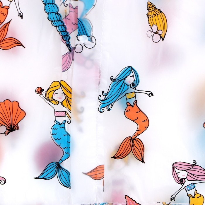 Дождевик детский &laquo;Милая русалочка&raquo; (125-155 см)