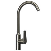 Смеситель для кухни ZEIN Z3826, однорычажный, высота излива 27 см, графит Смеситель для кухни ZEIN Z3826, однорычажный, высота излива 27 см, графит