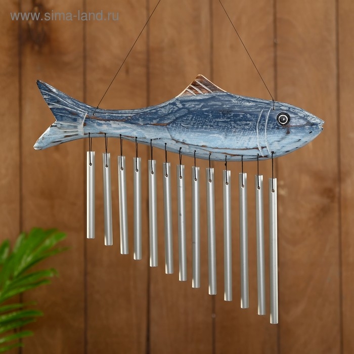 Музыка ветра "Рыбка" алюминий 30х2х45 см