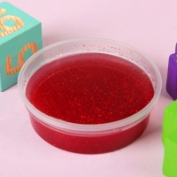 Слайм «Стекло» с красными блёстками, 90 г Слайм «Стекло» с красными блёстками, 90 г