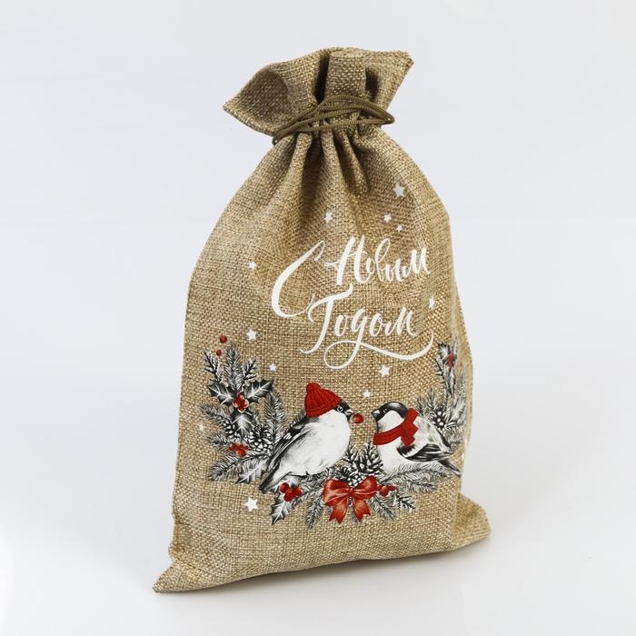 Мешок с термонаклейкой &laquo;С Новым годом&raquo;, 20 х 30 см +/- 1.5 см, Новый год