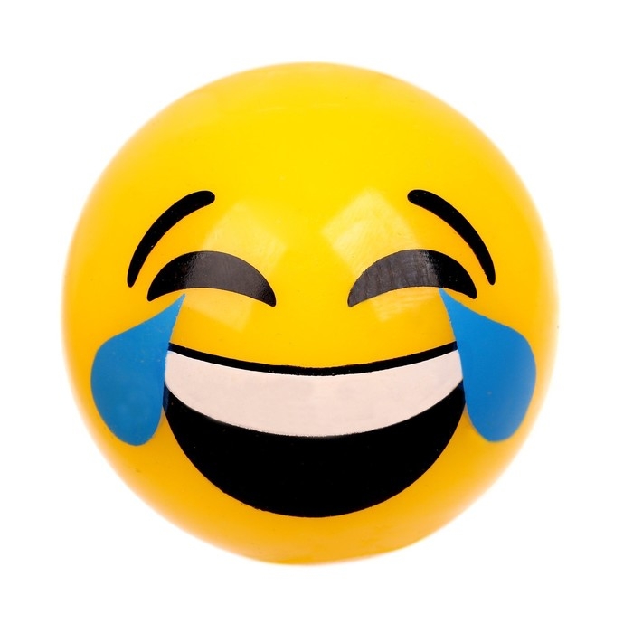 Мяч детский резиновый световой &laquo;Смайлы&raquo;, МИКС, в шоубоксе