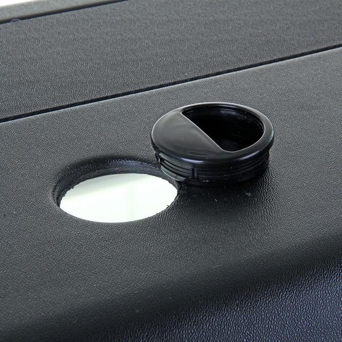 Аквариум "Панорамный" с крышкой, 205 литров, 100 х 40 х 55/61 см, чёрный