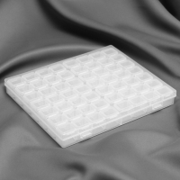 Набор органайзеров, 14 рядов по 4 ячейки, 21 &times; 17,5 &times; 2,5 см, в контейнере, цвет прозрачный