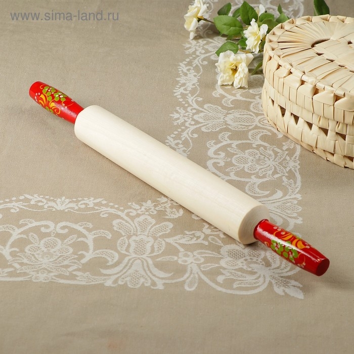 Скалка,  42&times;5 см, хохлома, микс