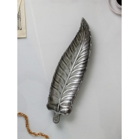 Органайзер &laquo;Лист&raquo;, полистоун, цвет серебро