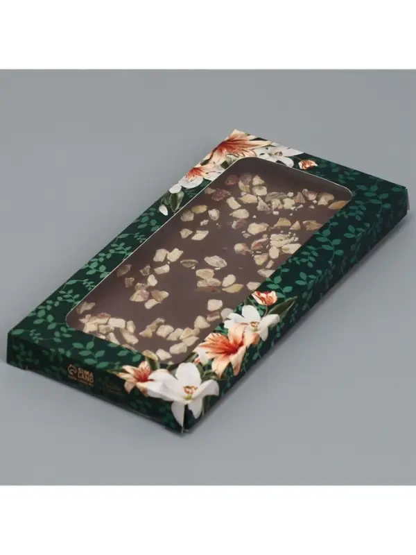 Коробка для шоколада, кондитерская упаковка, &laquo;Дорогому учителю&raquo;, с окном, 17.3 х 8.8 х 1.5 см