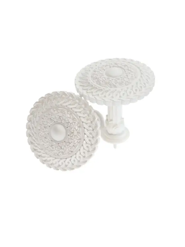 Крючок для штор CAPPIO KS030, d=95 мм, цвет белый, 2 шт