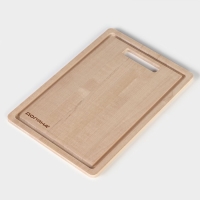 Доска разделочная с желобом Доляна &laquo;Классика&raquo; 30&times;20&times;0,8 см, массив берёзы