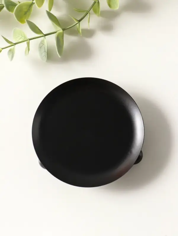 Подсвечник "Чашка на шариках" на 1 свечу, 9 см, черный