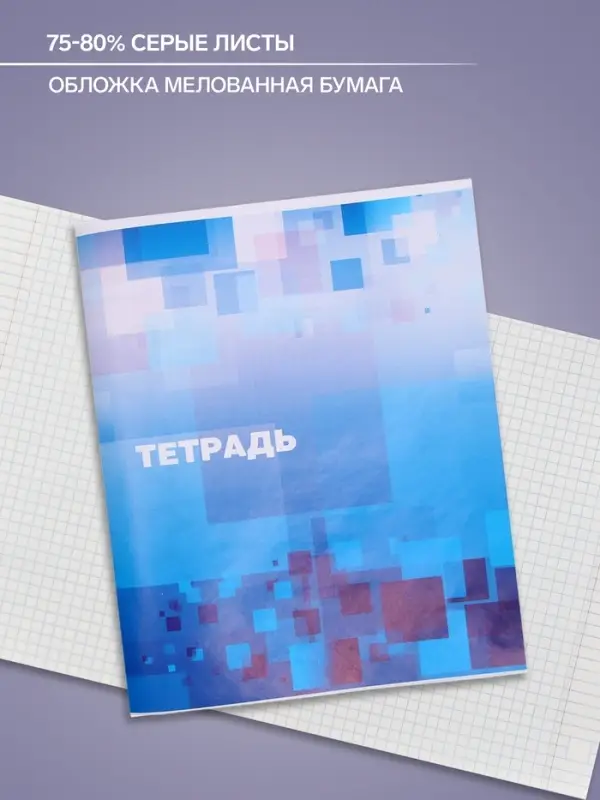 Тетрадь, 48 листов в клетку, Calligrata &laquo;Графика&raquo;, МИКС