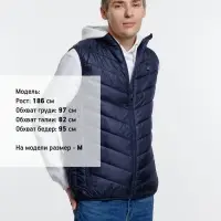 Жилет с подогревом Thermalli Valmorel, темно-синий, размер 4XL