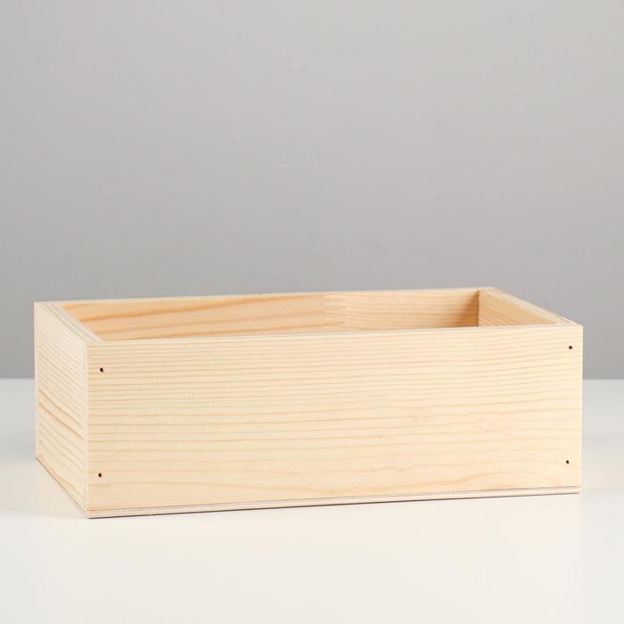 Кашпо деревянное "Любимой доченьке"  25&times;14,7&times;8,5 см