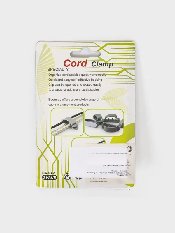 Держатели для проводов, набор 3 шт., на 3 провода, цвет микс