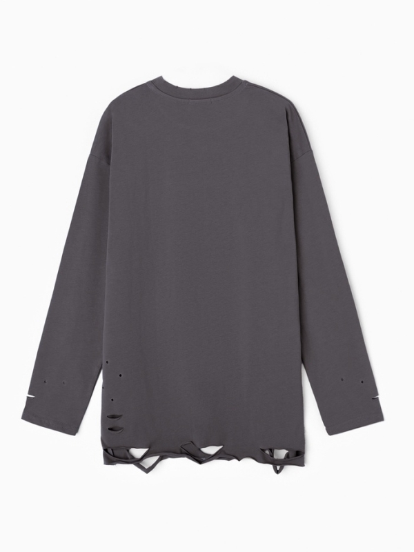 Лонгслив женский MINAKU: One Most Brand, цвет графит, ONESIZE