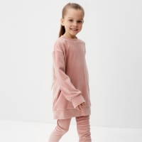 Костюм детский (свитшот, лосины) KAFTAN Plushy р.30 (98-104), розовый Костюм детский (свитшот, лосины) KAFTAN Plushy р.30 (98-104), розовый