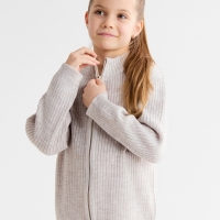 Костюм детский вязаный (кофта и брюки) MINAKU, цвет бежевый, рост 116 см