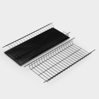 Сушилка для посуды с поддоном для шкафа 60 см, 56.5&times;25.6 см, чёрная