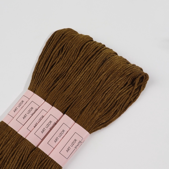 Набор ниток мулине №801, 8 &plusmn; 1 м, 6 шт, цвет дуб