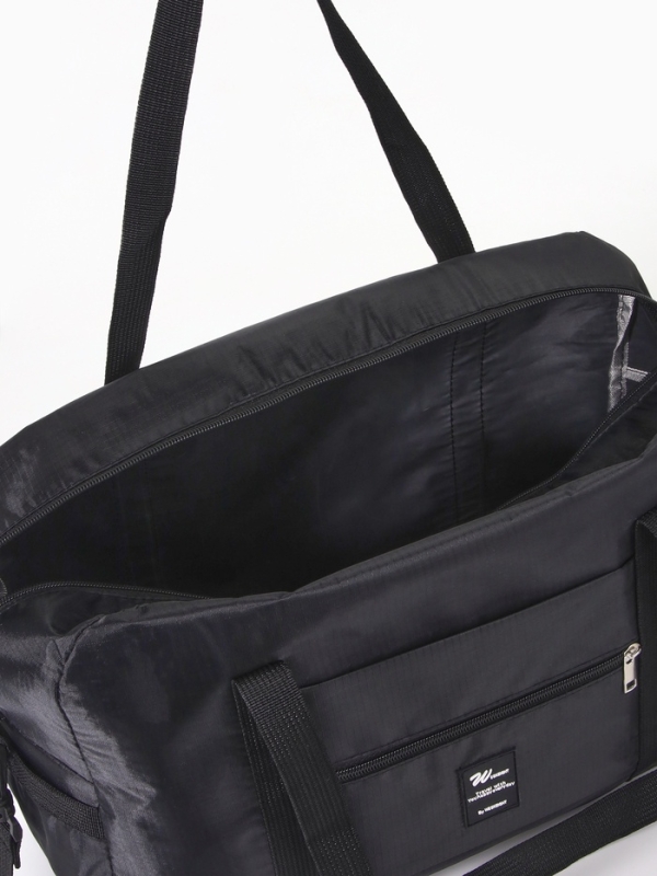 Сумка дорожная на молнии, чёрная