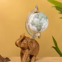 Глобус сувенирный, 11&times;8&times;21.5 см, подставка дерево