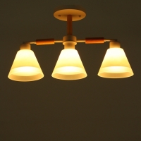 Люстра "Вудли" 3хЕ27 40Вт белый 60х16х29 см