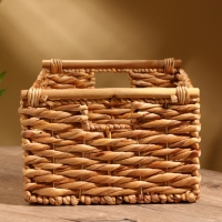 Корзина плетеная 46x31x20 см, водный гиацинт