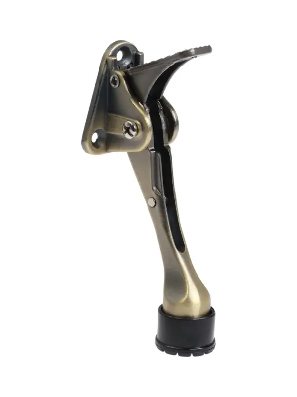 Фиксатор дверной LOCKLAND &ldquo;козья ножка&rdquo;, с автоподъемом, цвет бронза