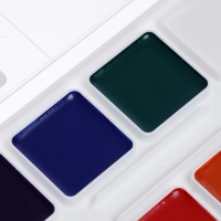 Акварель 12 цветов "Оранжевое солнце", без кисти