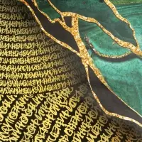 Бумага упаковочная глянцевая &laquo;Малахит&raquo;, 70 х 100 см