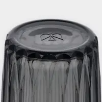 Стакан низкий "Мистерия" графит 250 мл, 6 шт.