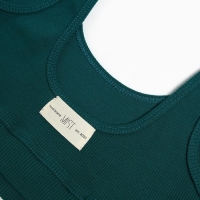 Топ женский укороченный Mist Old School размер 42, цвет зелёный